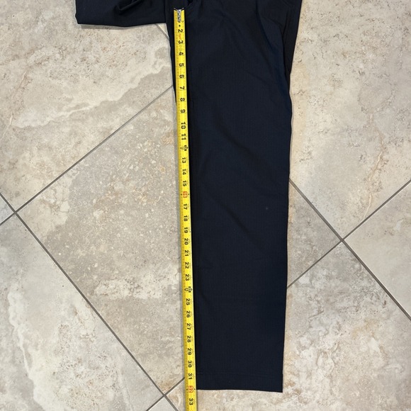 Lululemon Commission ABC Warpstreme Pants Men 32x32 Black Pinstripe Performance - Picture 6 of 10